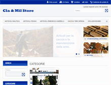 Tablet Screenshot of claemilstore.com